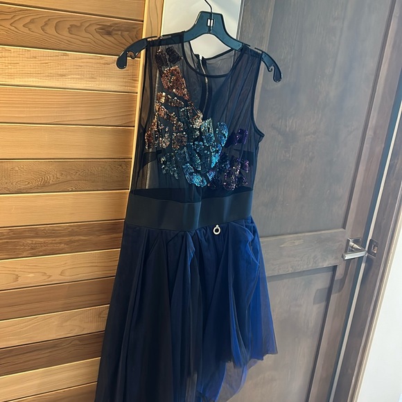 CUSTOM made in Italy sequin embellished unique dress S - Picture 1 of 8